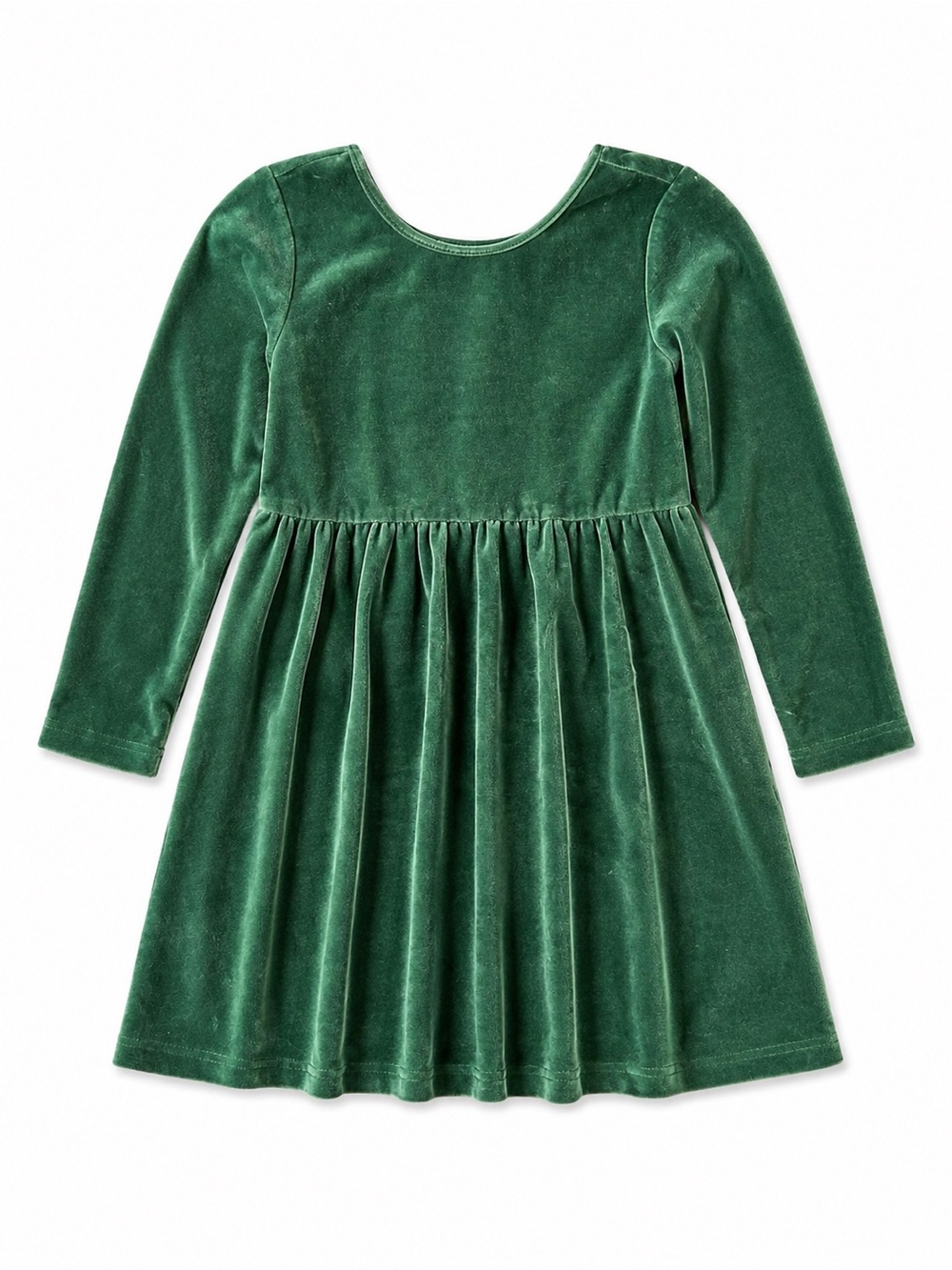Hanna Andersson Girls 5 Green Velvet Holiday Christmas Dress Long Sleeve